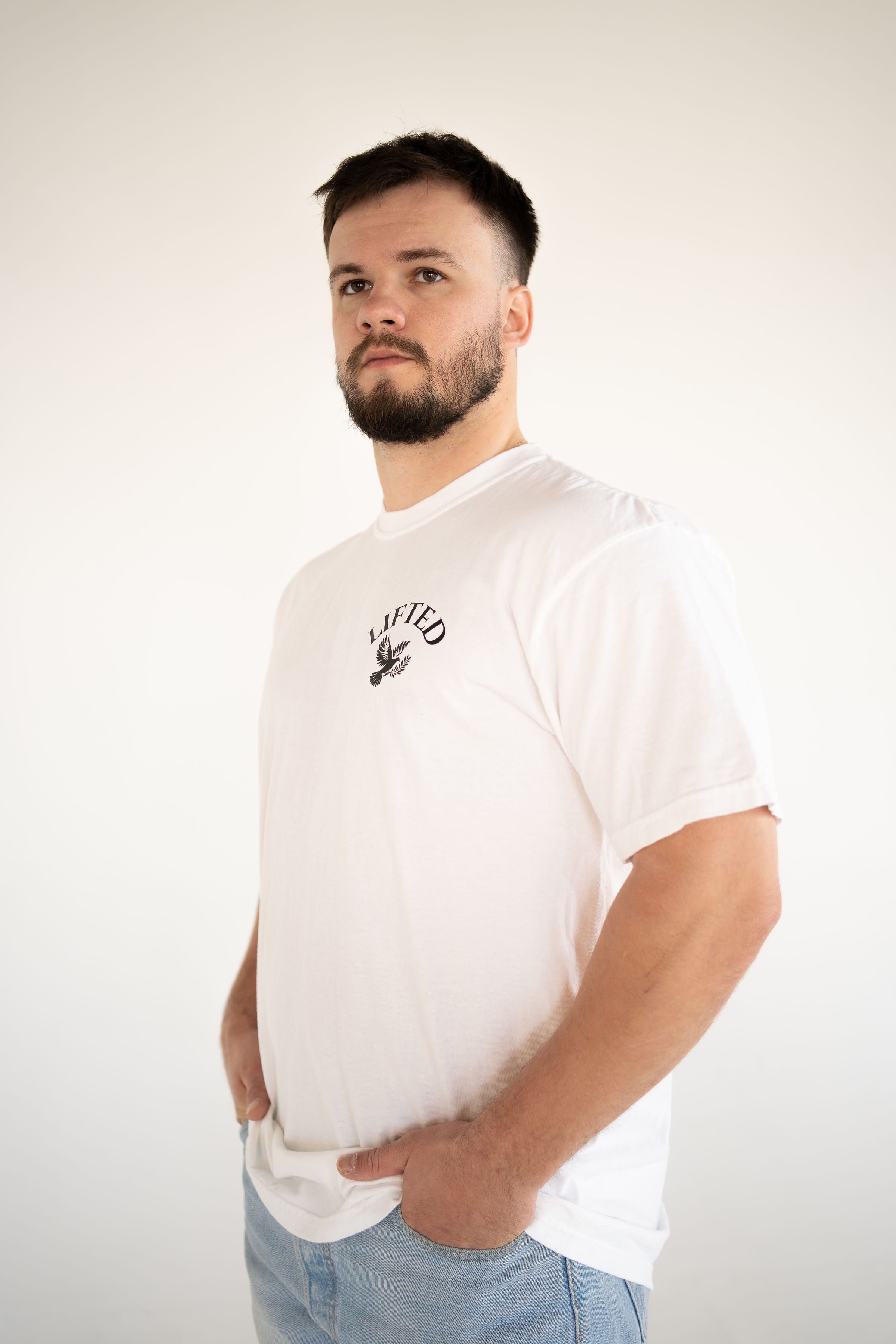 Unisex White Short Sleeved T-shirt