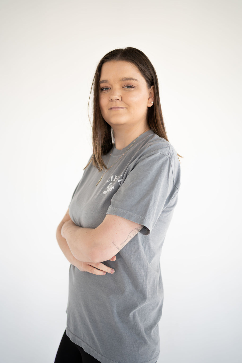 Unisex Grey Short sleeve T-shirt