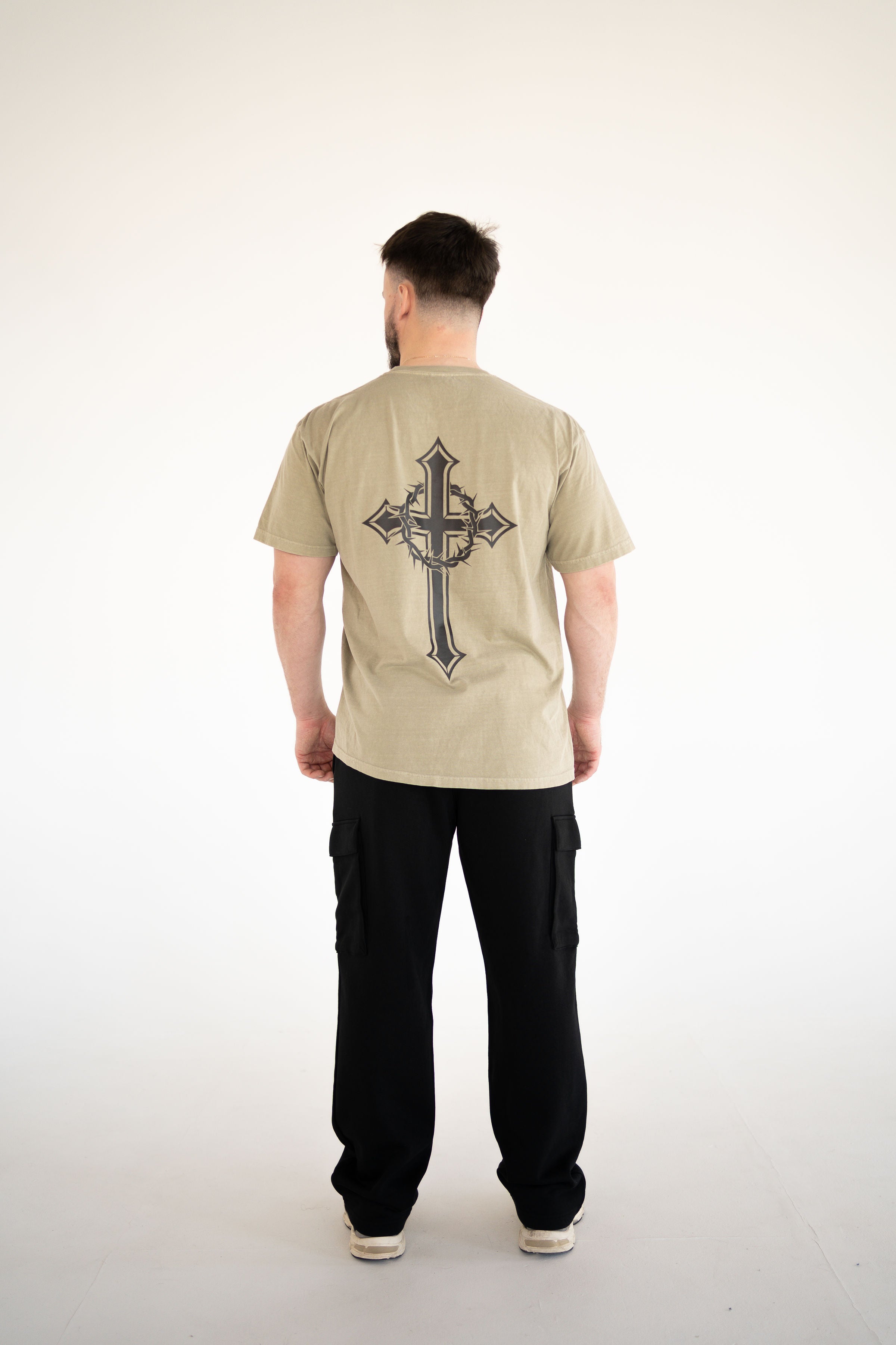 Unisex Black Cargo Sweatpants
