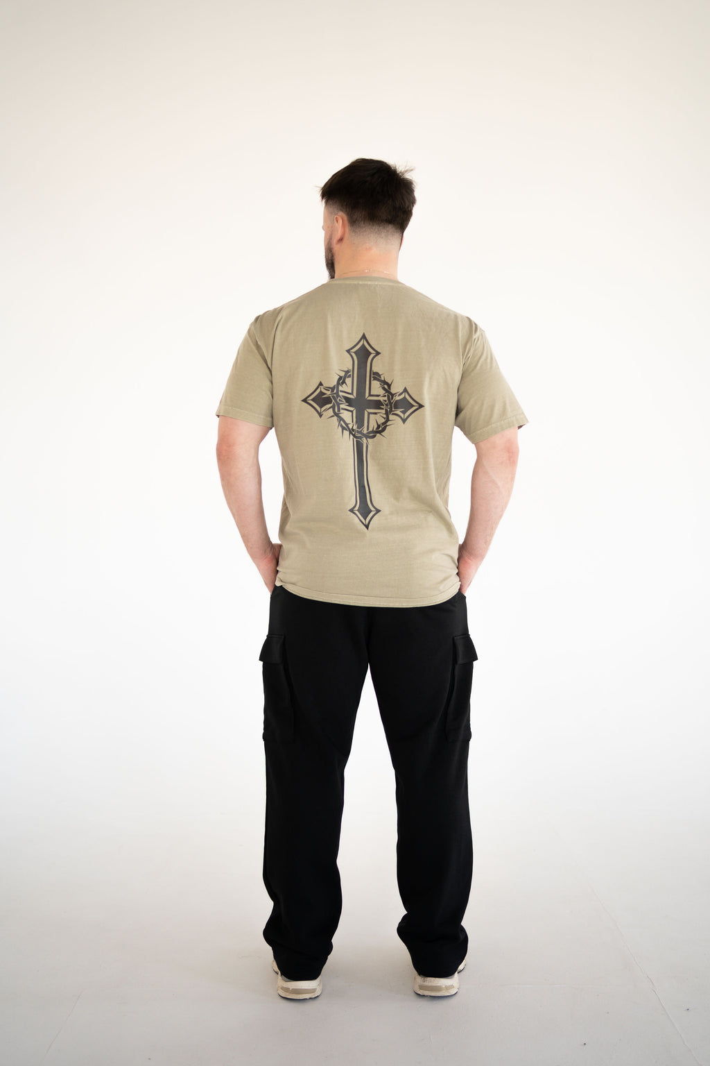 Unisex Black Cargo Sweatpants