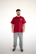 Unisex Crimson Red Short Sleeve T-shirt