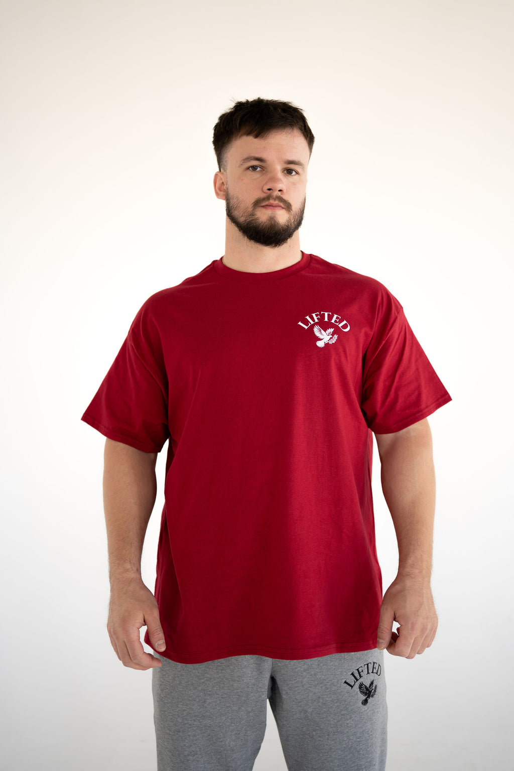 Unisex Crimson Red Short Sleeve T-shirt