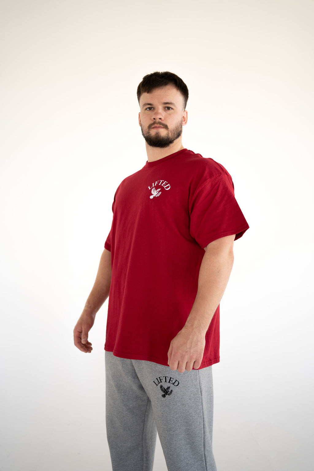 Unisex Grey Jogger Open Cuff Heavy Sweatpants