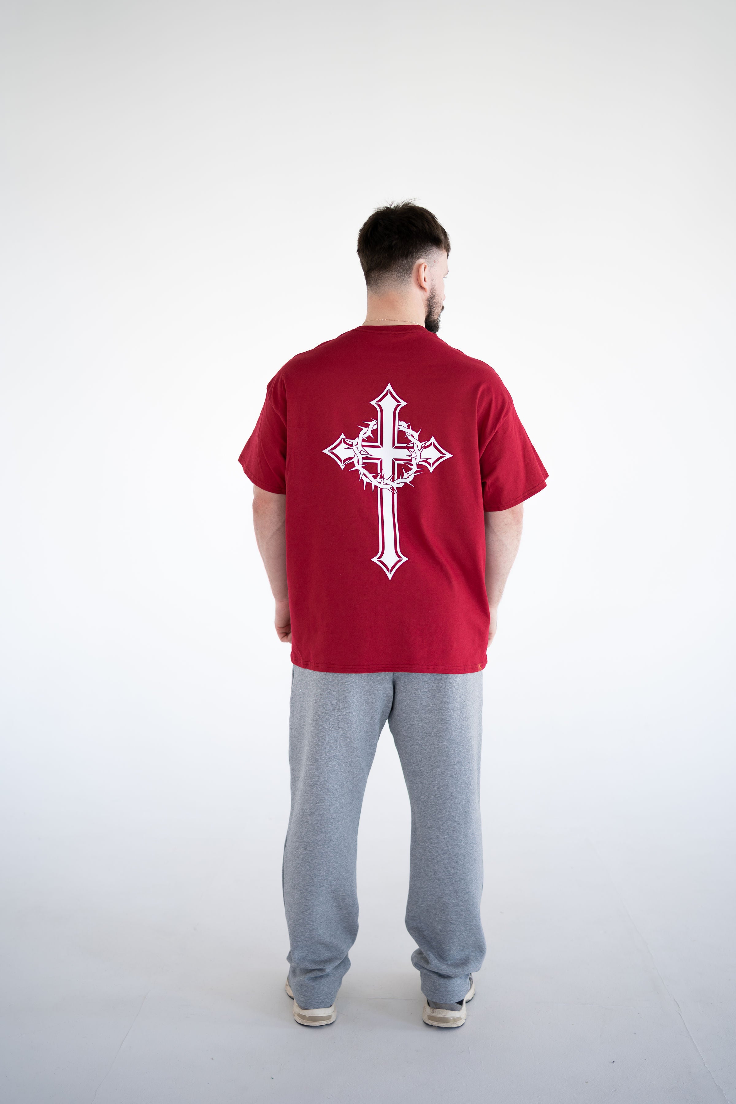 Unisex Crimson Red Short Sleeve T-shirt