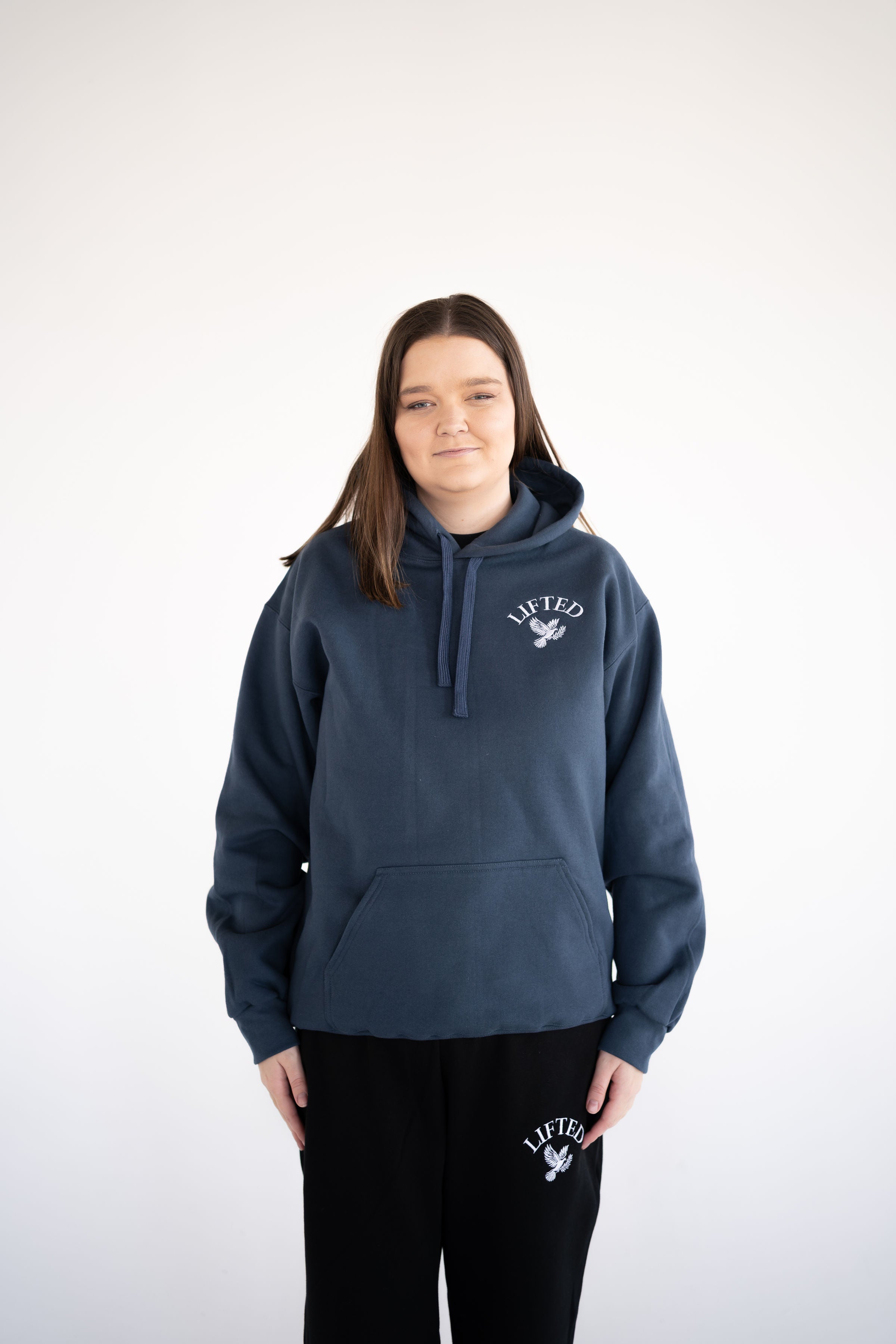 Unisex Blue Dusk Pull Over Hoodie