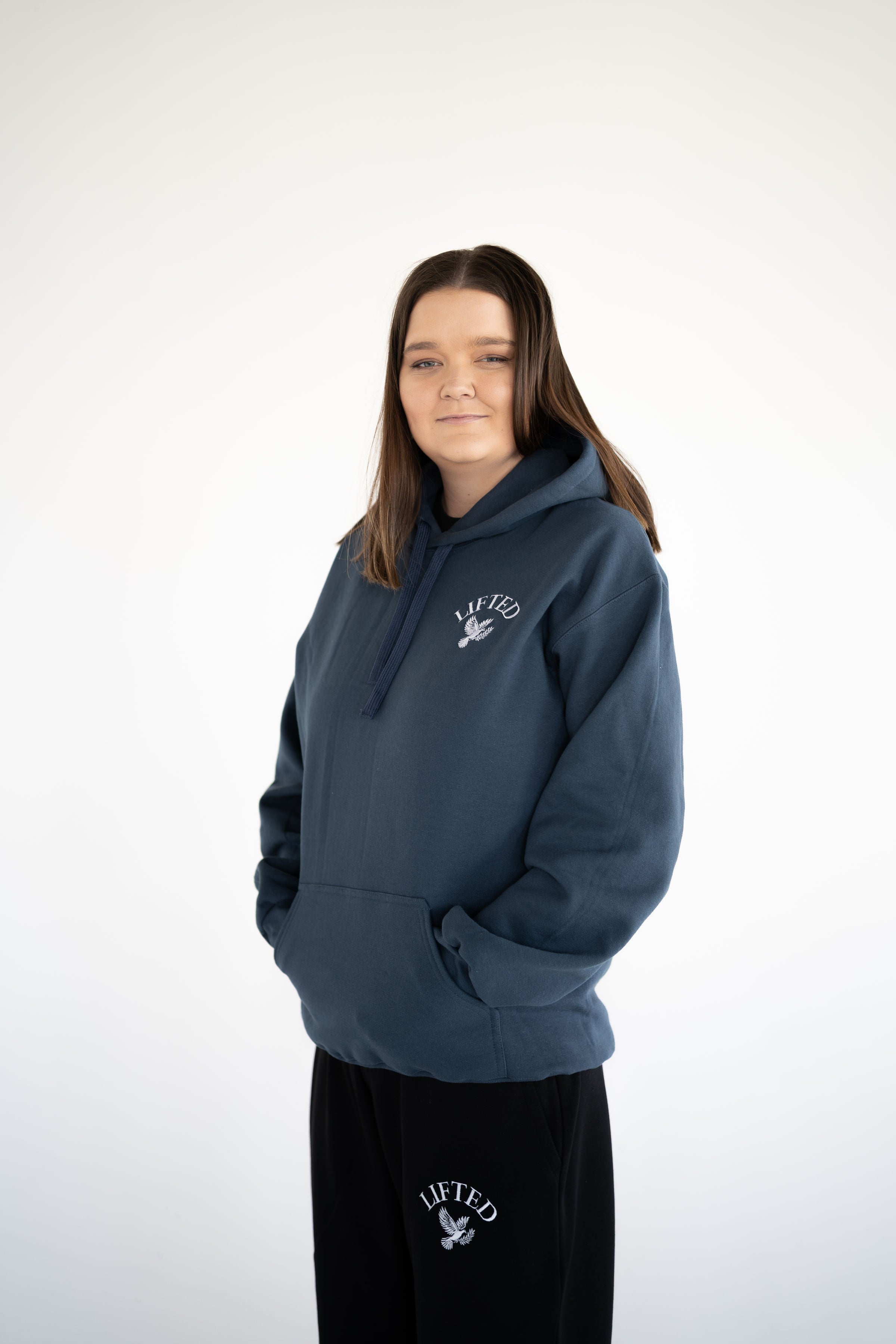 Unisex Blue Dusk Pull Over Hoodie