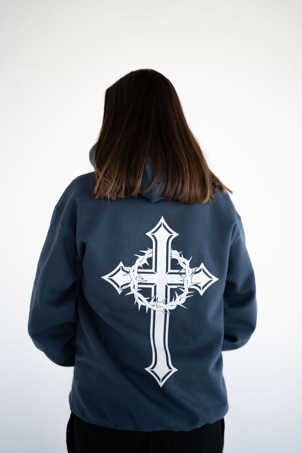 Unisex Blue Dusk Pull Over Hoodie