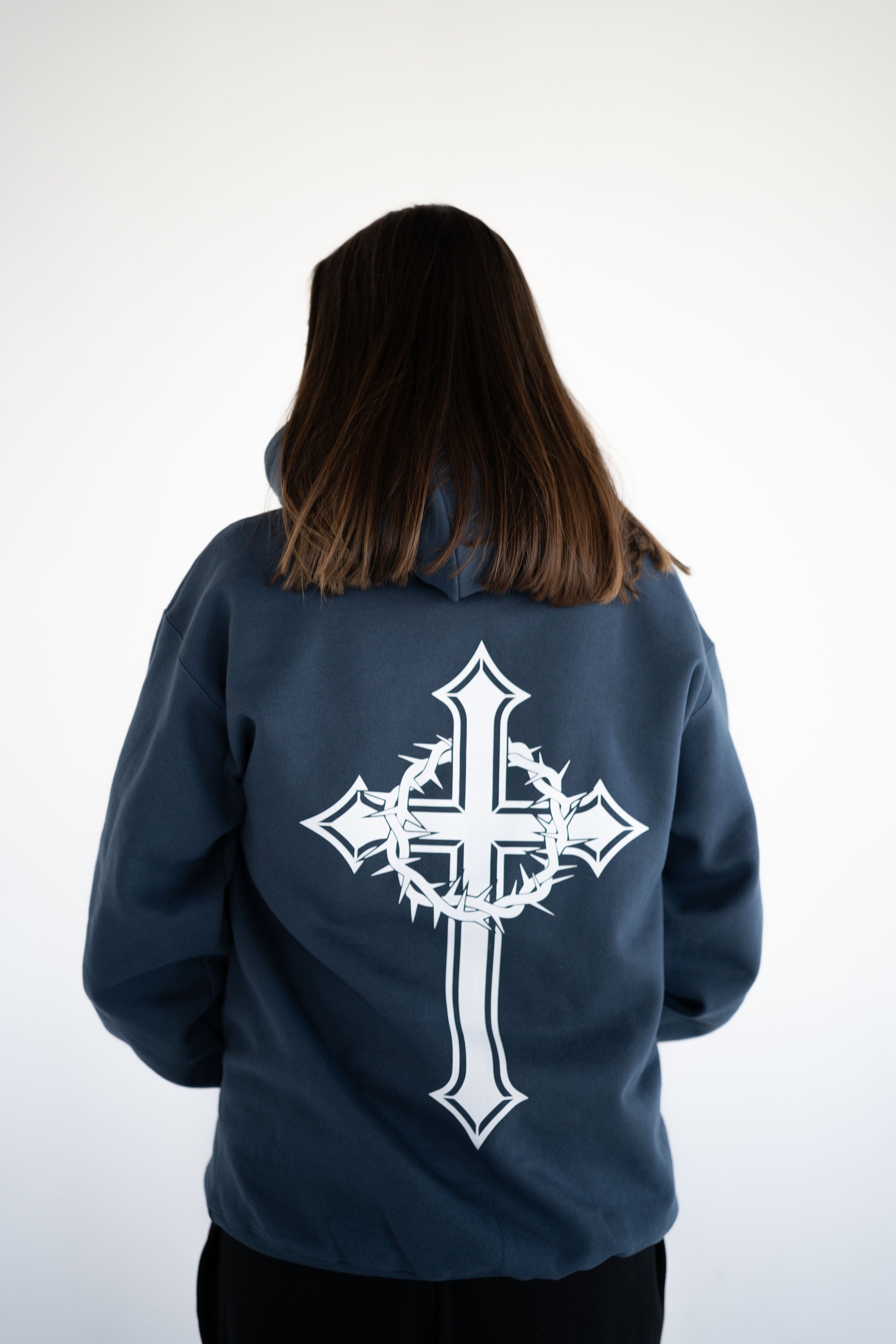 Unisex Blue Dusk Pull Over Hoodie