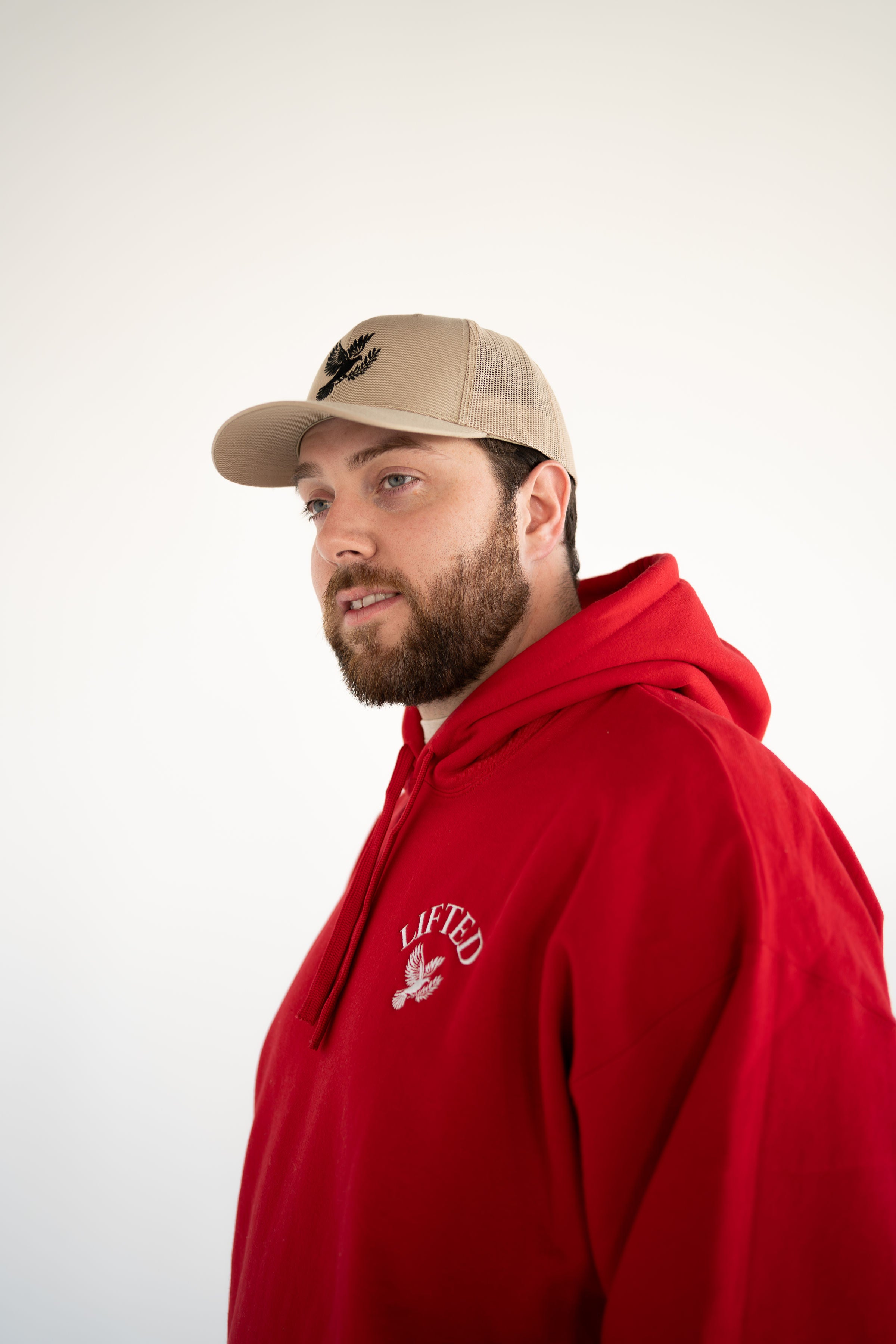 Unisex Red Pull Over Hoodie