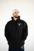 Unisex Black Pull Over Hoodie