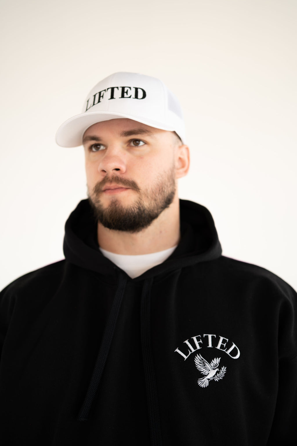Unisex Black Pull Over Hoodie