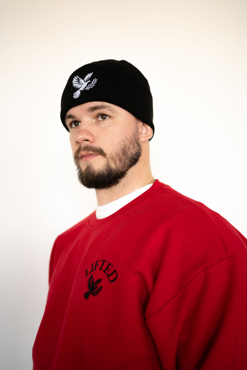 Unisex Red Pull Over Crewneck Sweater
