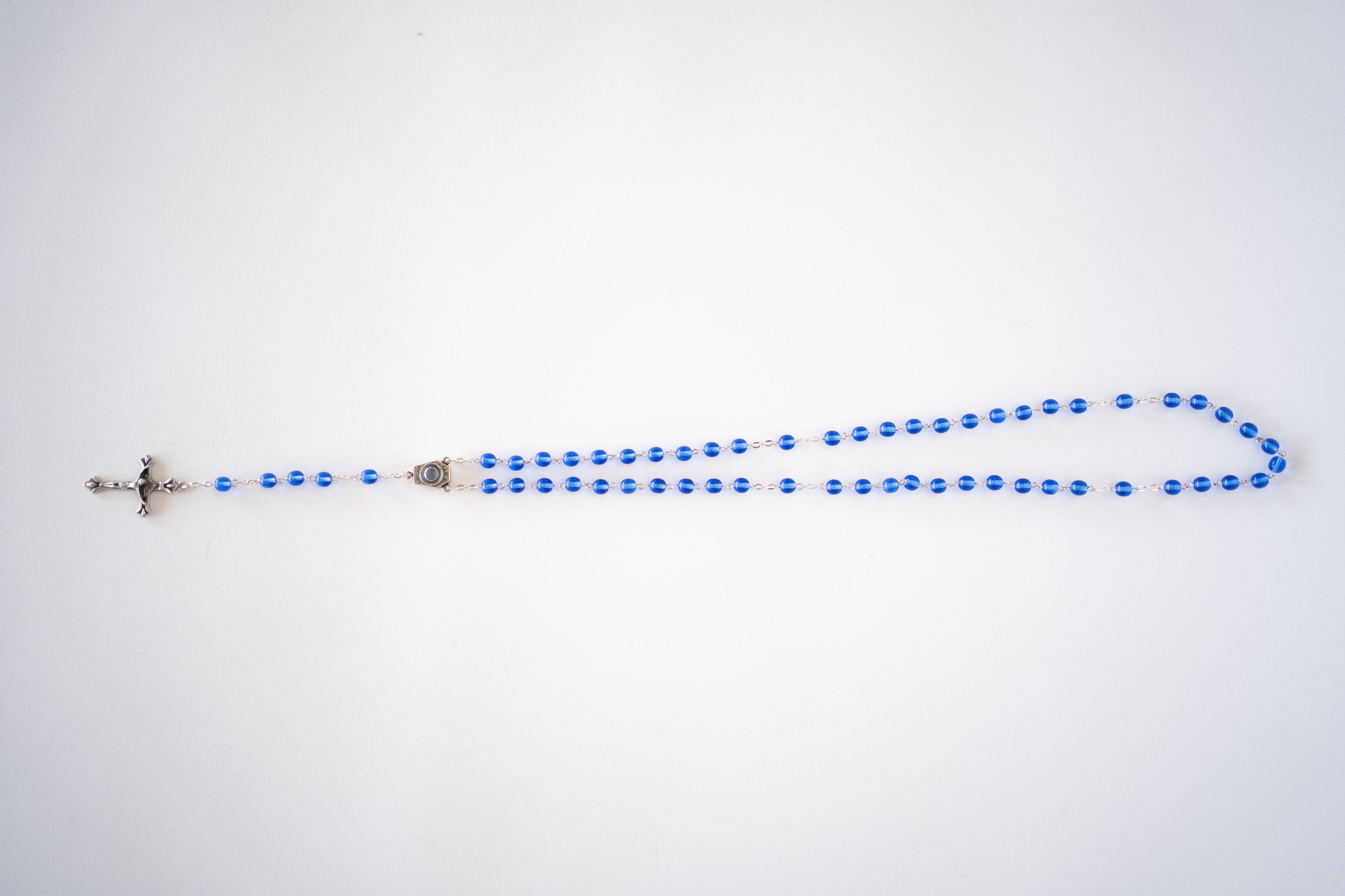 Royal Blue Beaded Rosary
