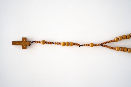 Brown Beaded Rosary