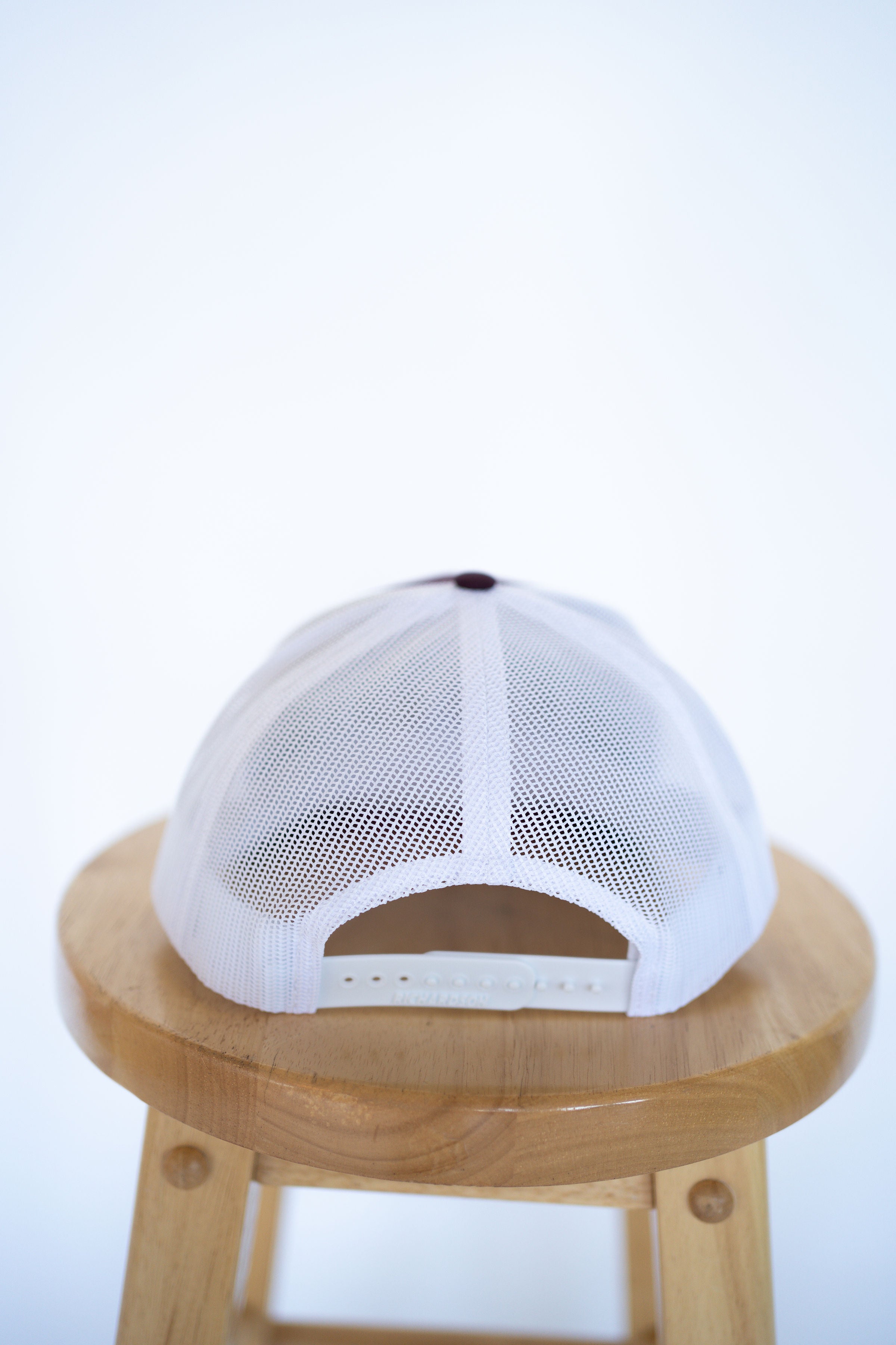 Burgundy/White Trucker Style Hat with Lifted Logo