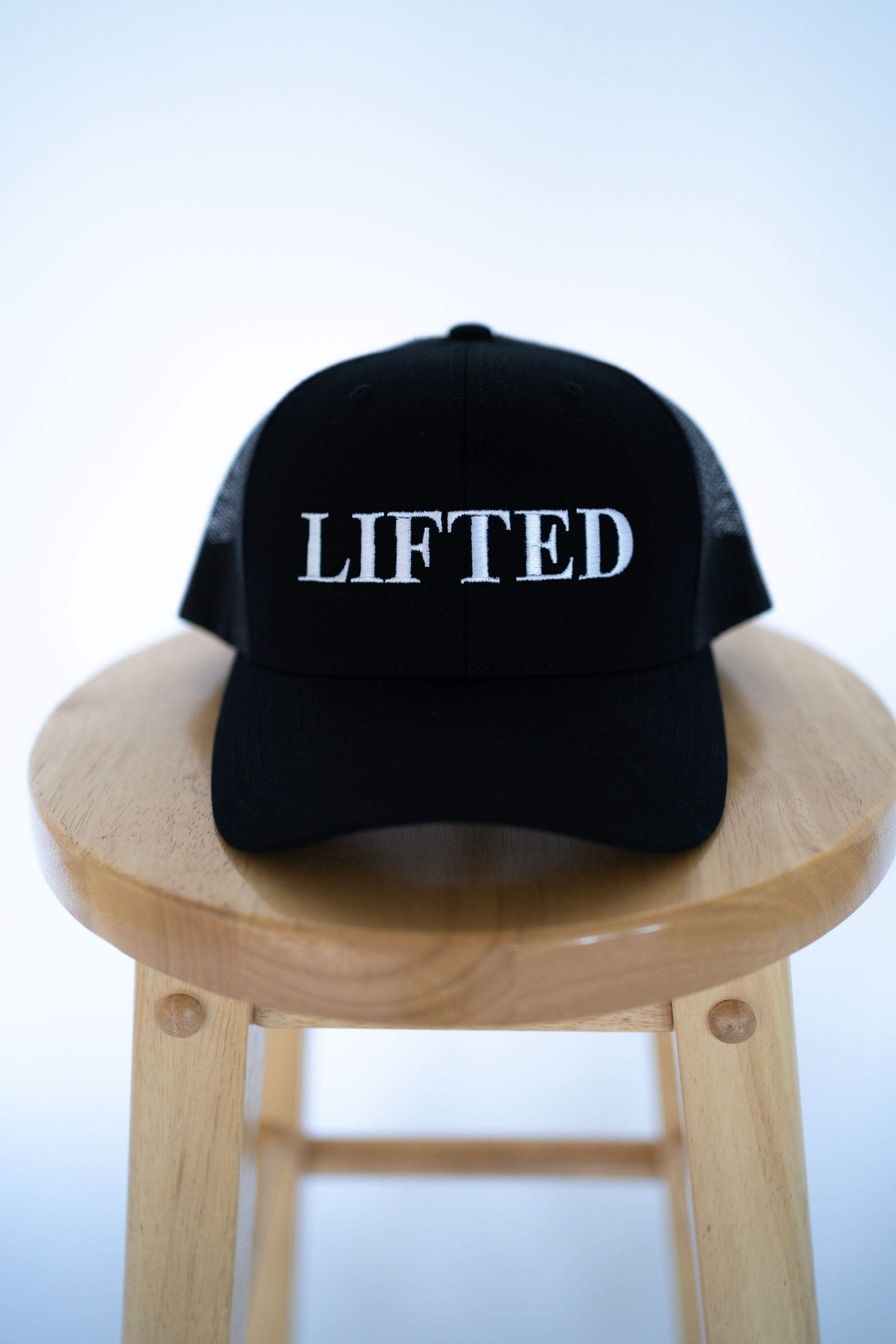 Full Black Trucker Style Hat with Lifted Logo