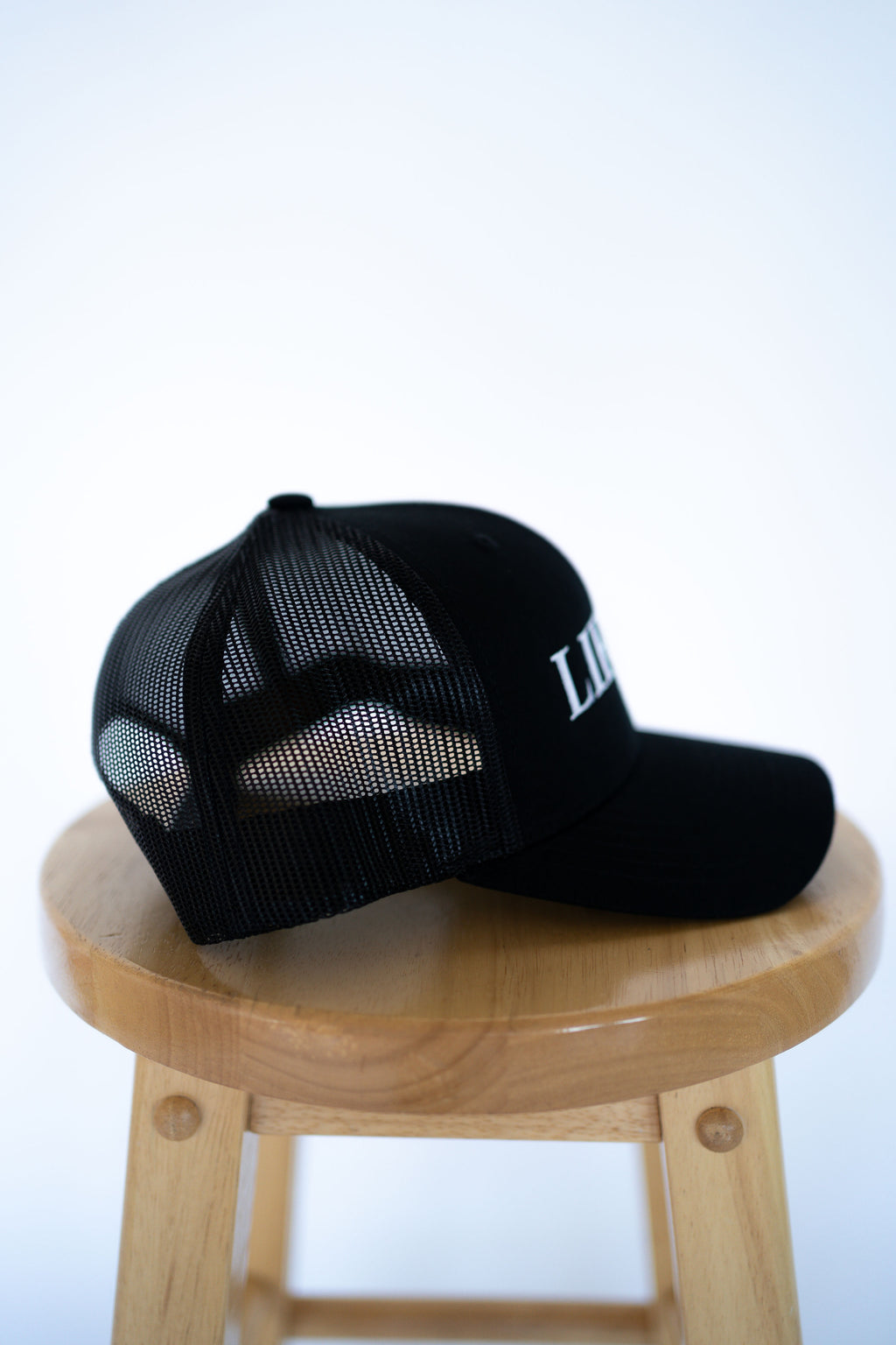 Full Black Trucker Style Hat with Lifted Logo