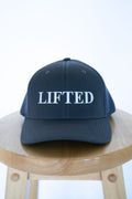 Full Navy Trucker Style Hat with Lifted Logo