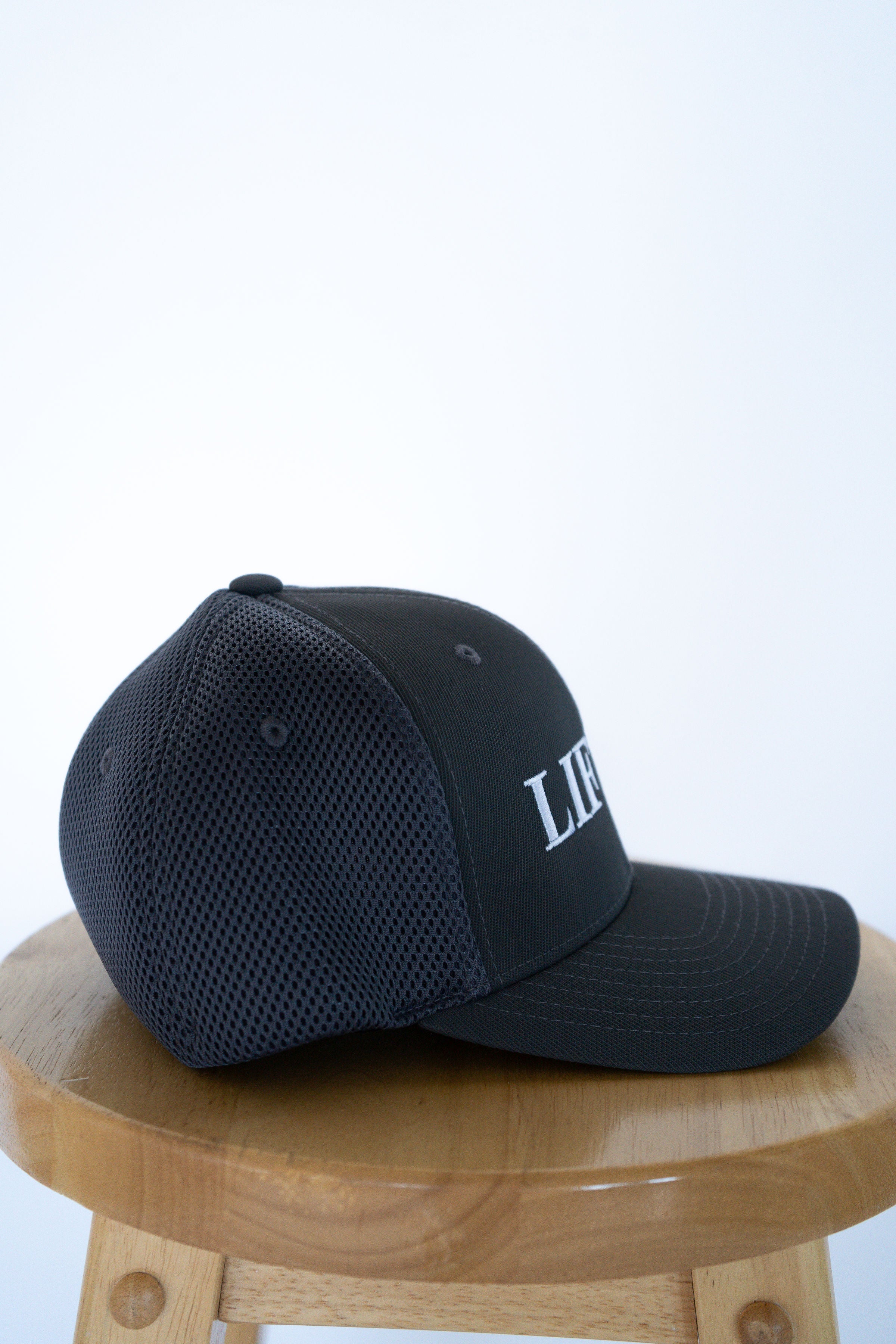 Full Navy Trucker Style Hat with Lifted Logo