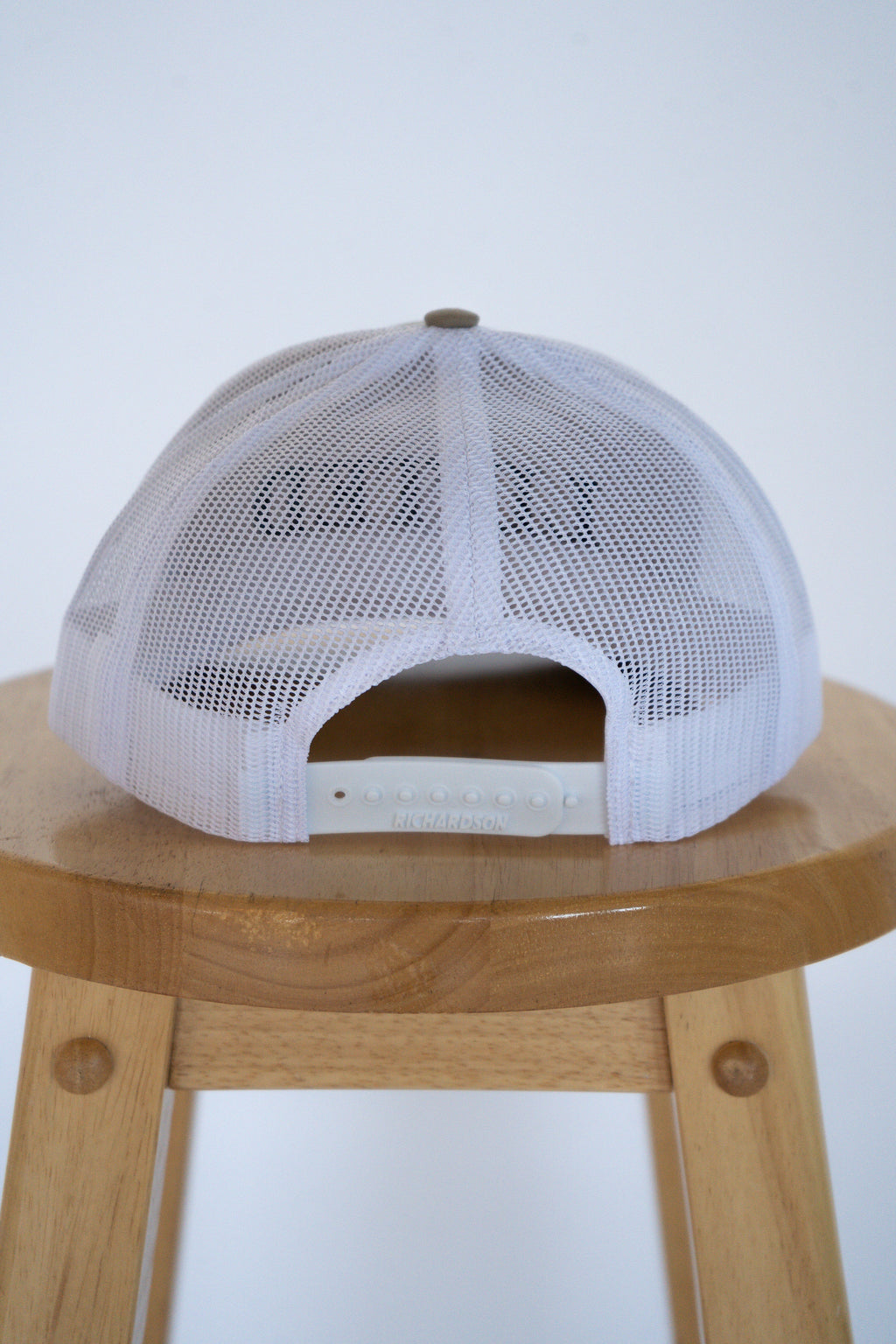 Beige/White Trucker Style Hat with Lifted Logo