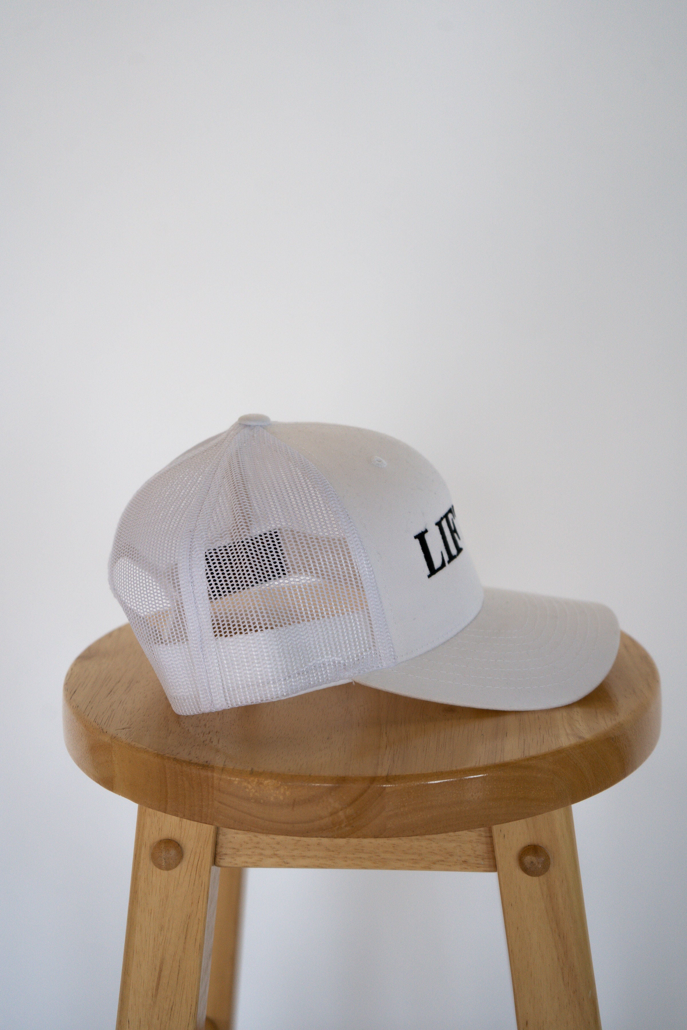 Full White Trucker Style Hat with Lifted Logo
