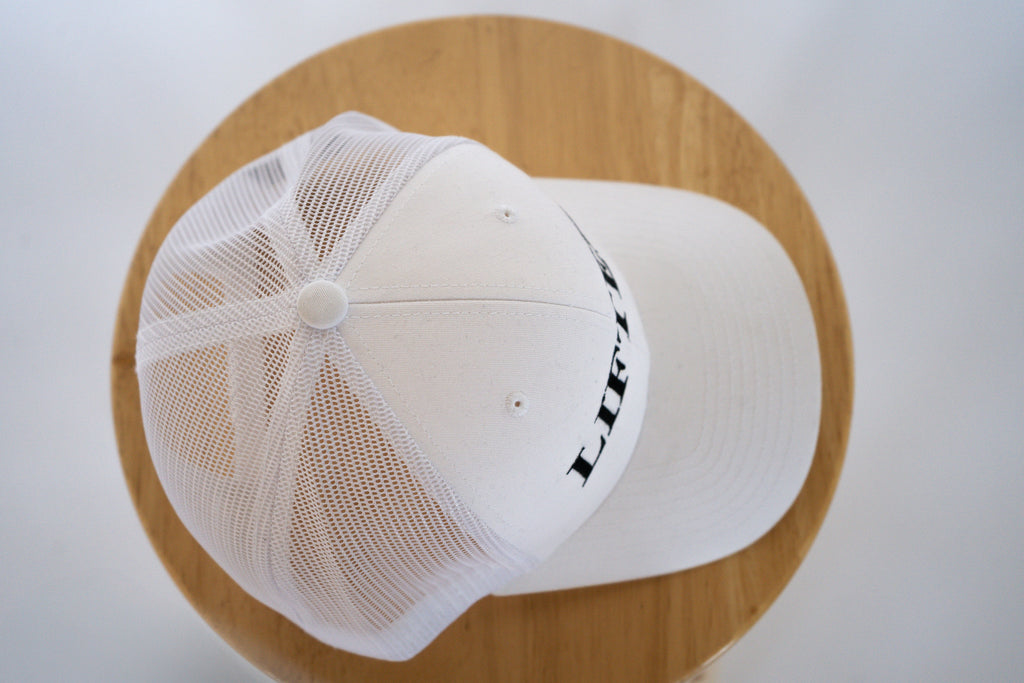 Full White Trucker Style Hat with Lifted Logo
