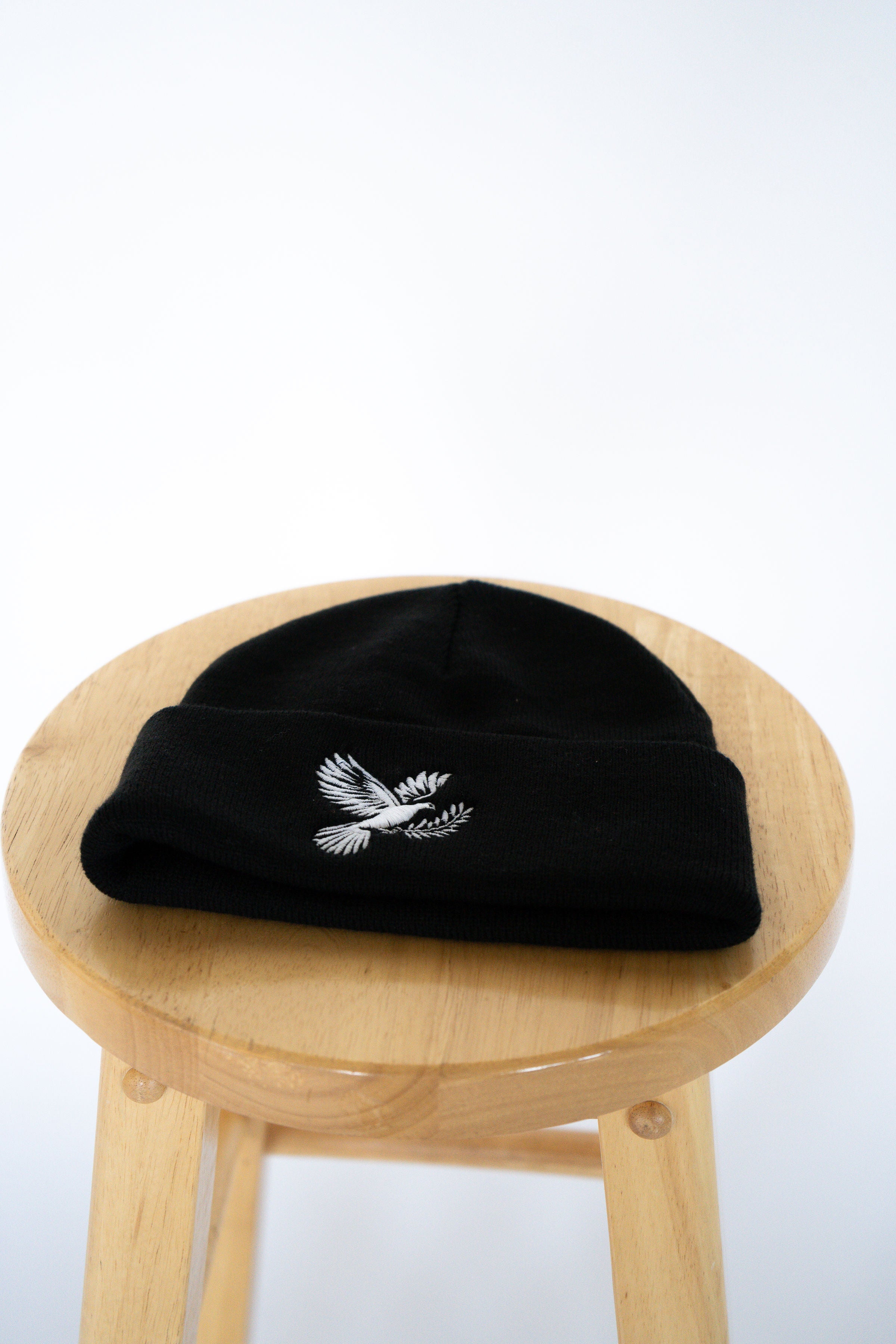 Black Toque/Beanie with Dove Logo