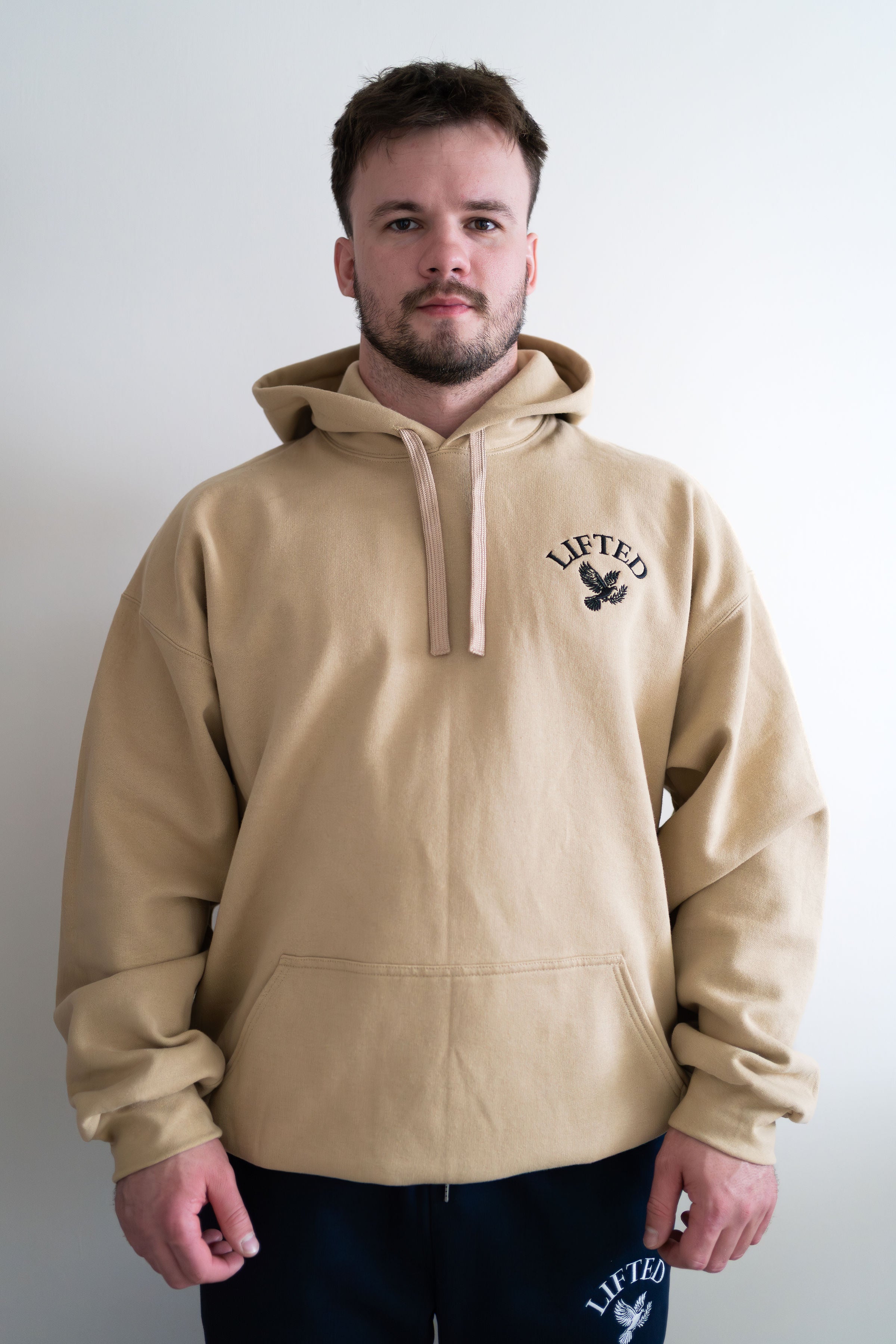 Unisex Tan Pull Over Hoodie