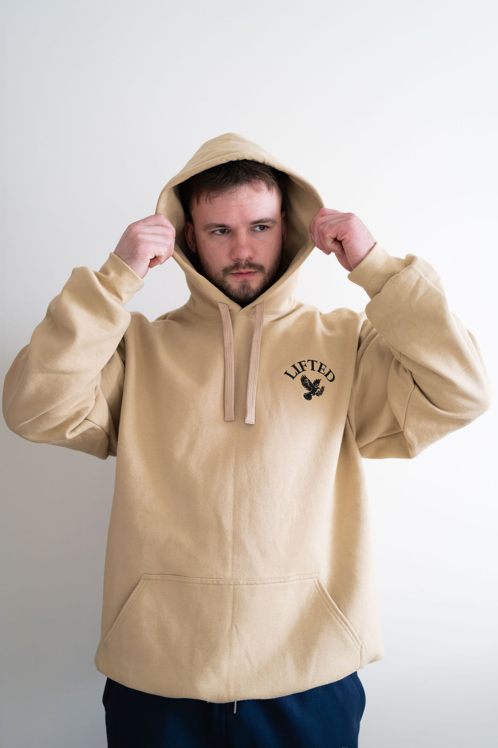 Unisex Tan Pull Over Hoodie