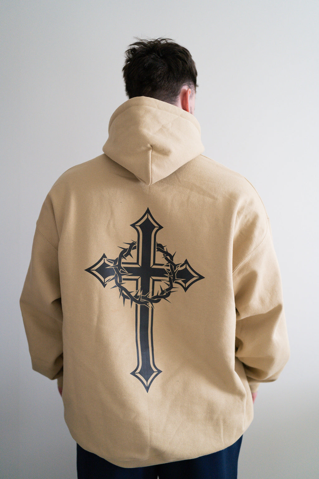 Unisex Tan Pull Over Hoodie