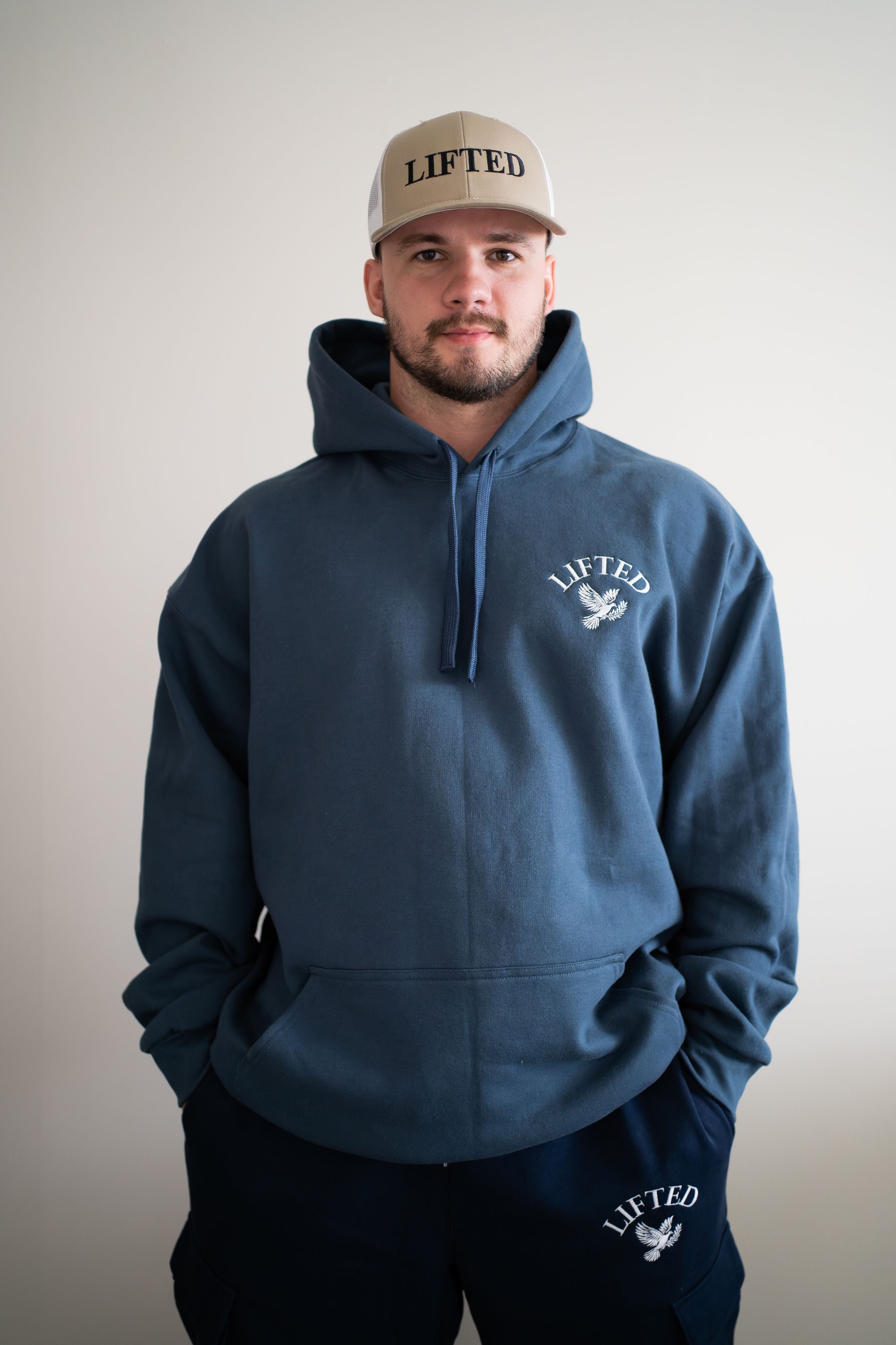 Unisex Blue Dusk Pull Over Hoodie
