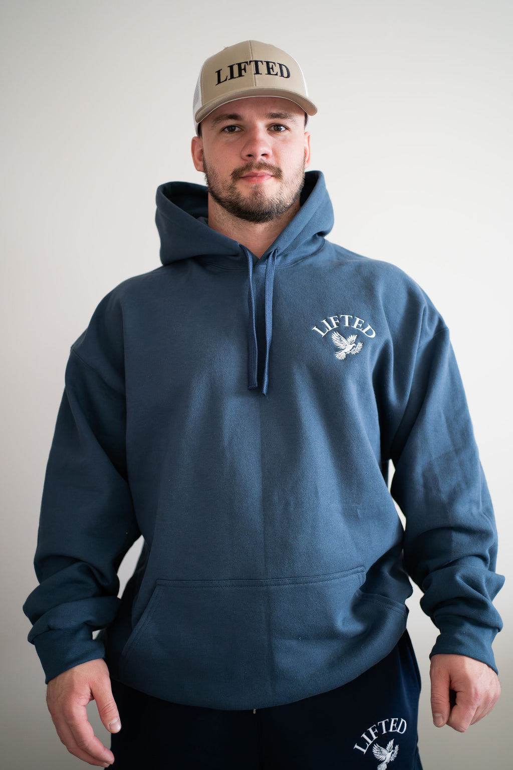 Unisex Blue Dusk Pull Over Hoodie