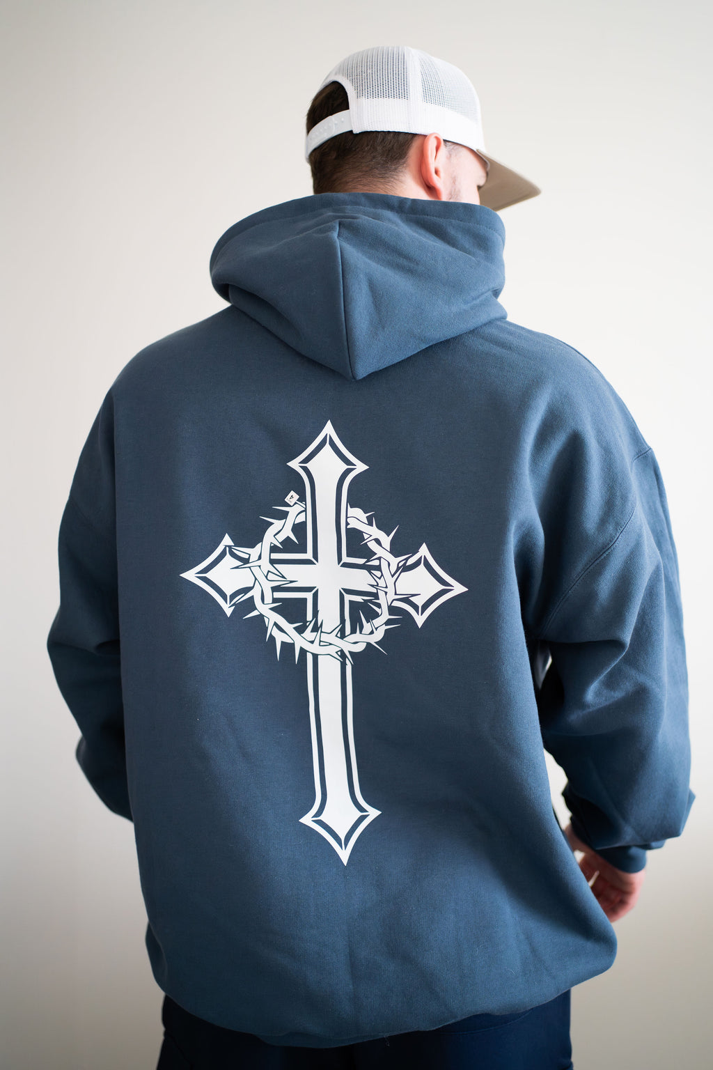 Unisex Blue Dusk Pull Over Hoodie