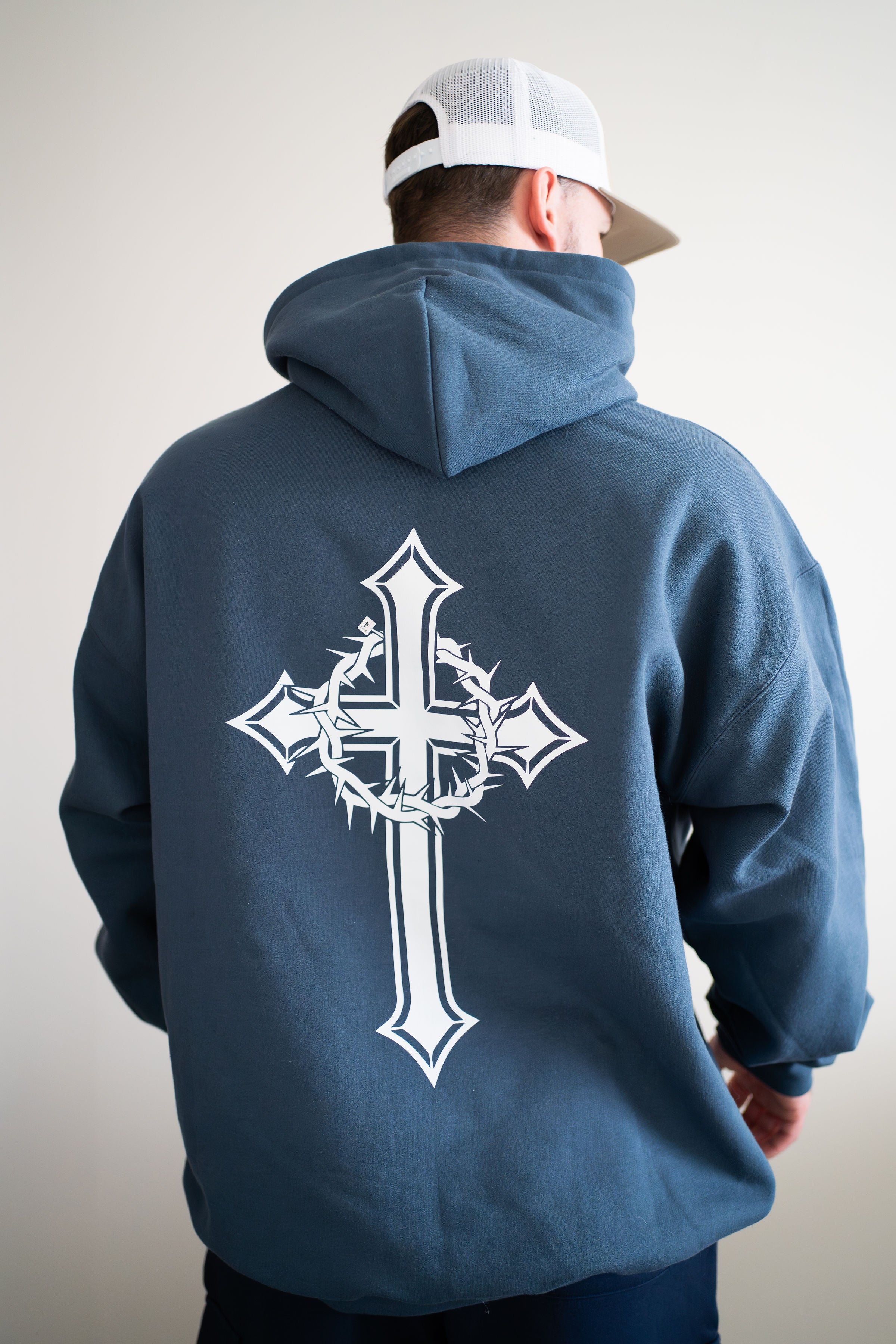 Unisex Blue Dusk Pull Over Hoodie