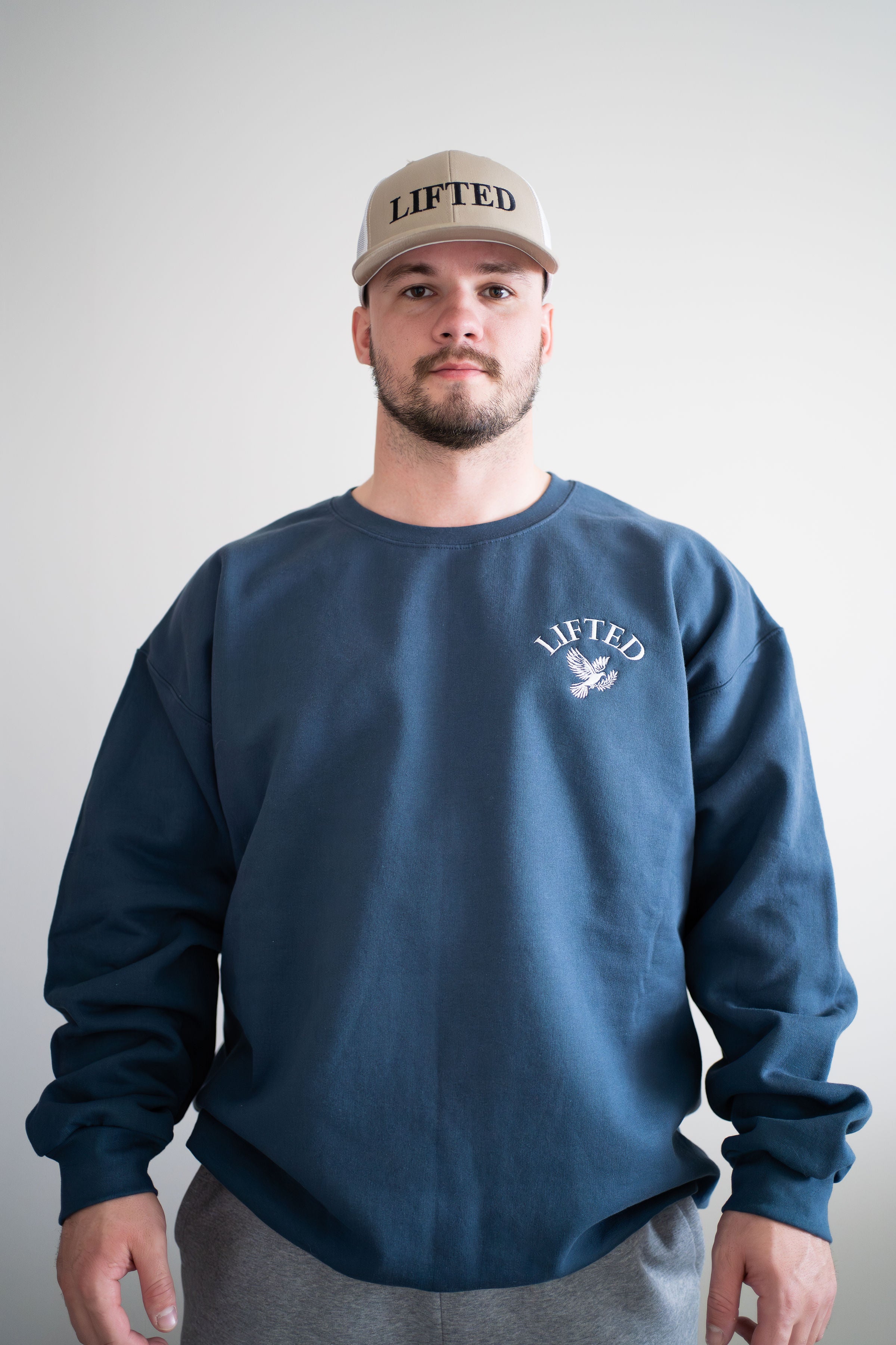Unisex Blue Dusk Crewneck Sweater