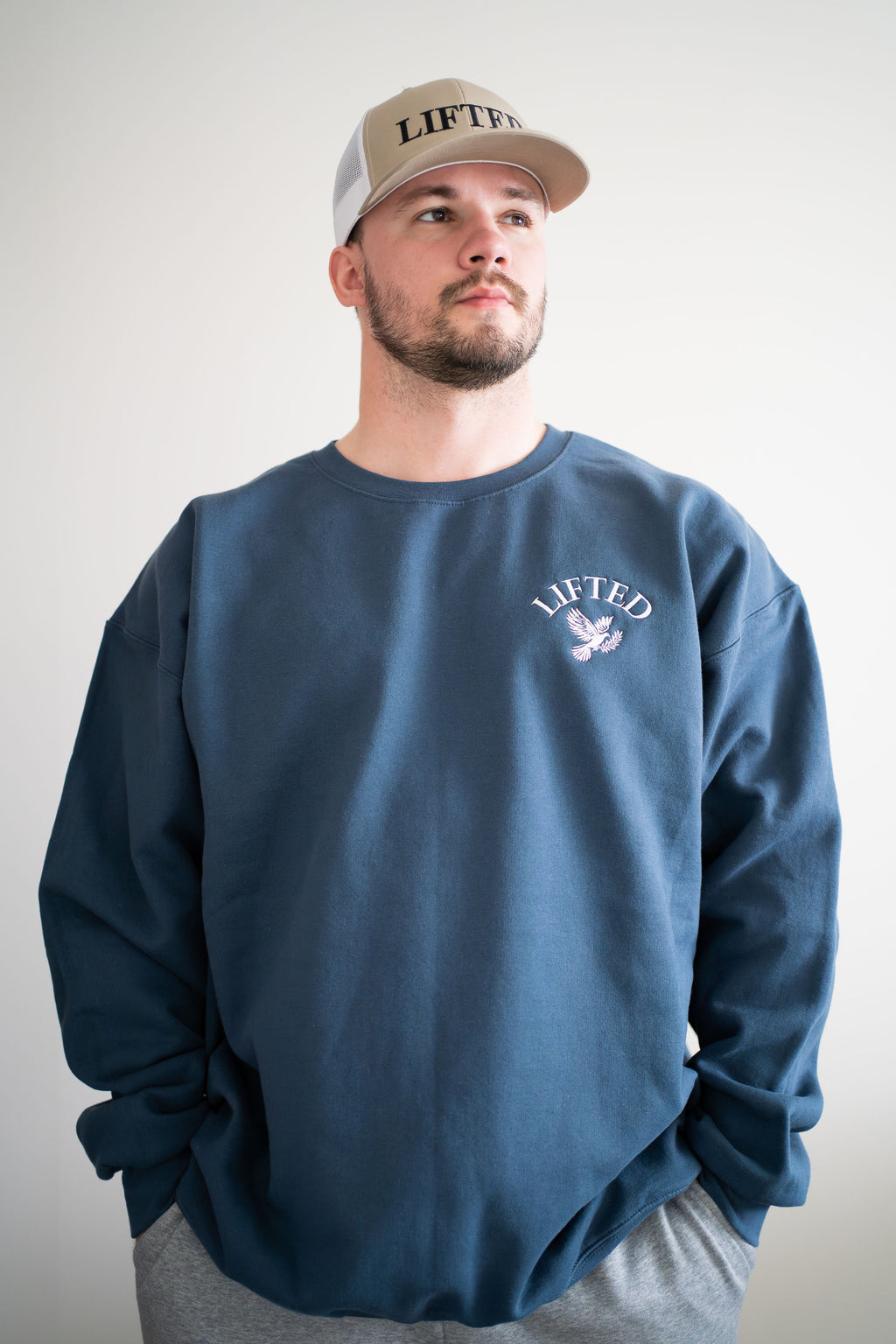 Unisex Blue Dusk Crewneck Sweater