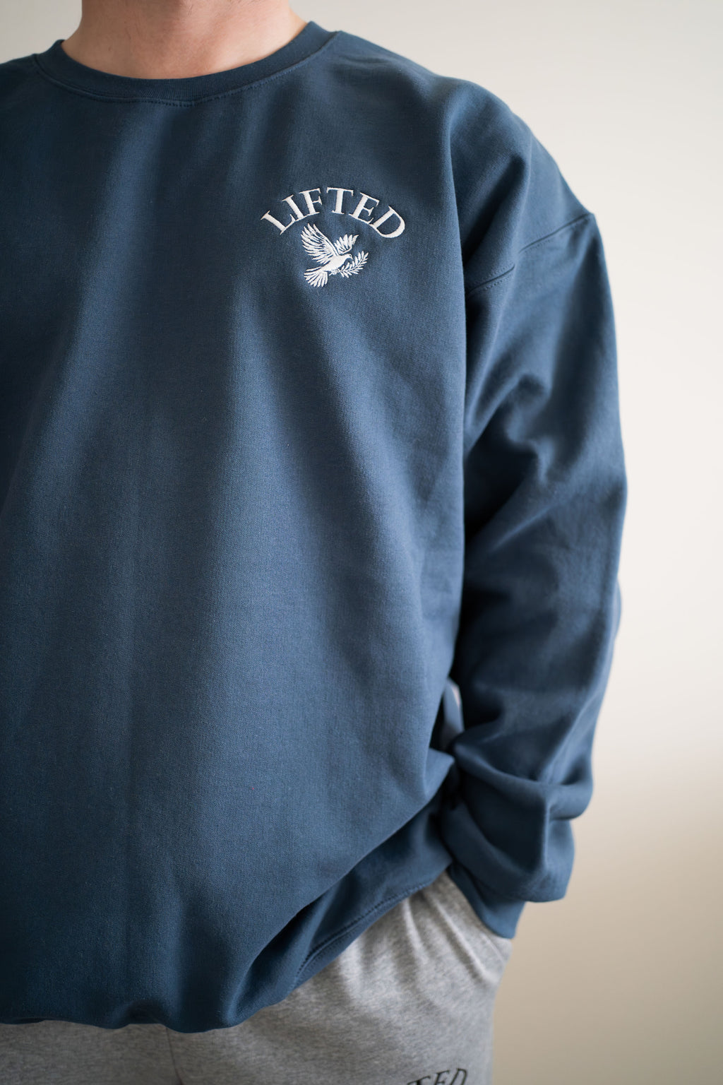 Unisex Blue Dusk Crewneck Sweater