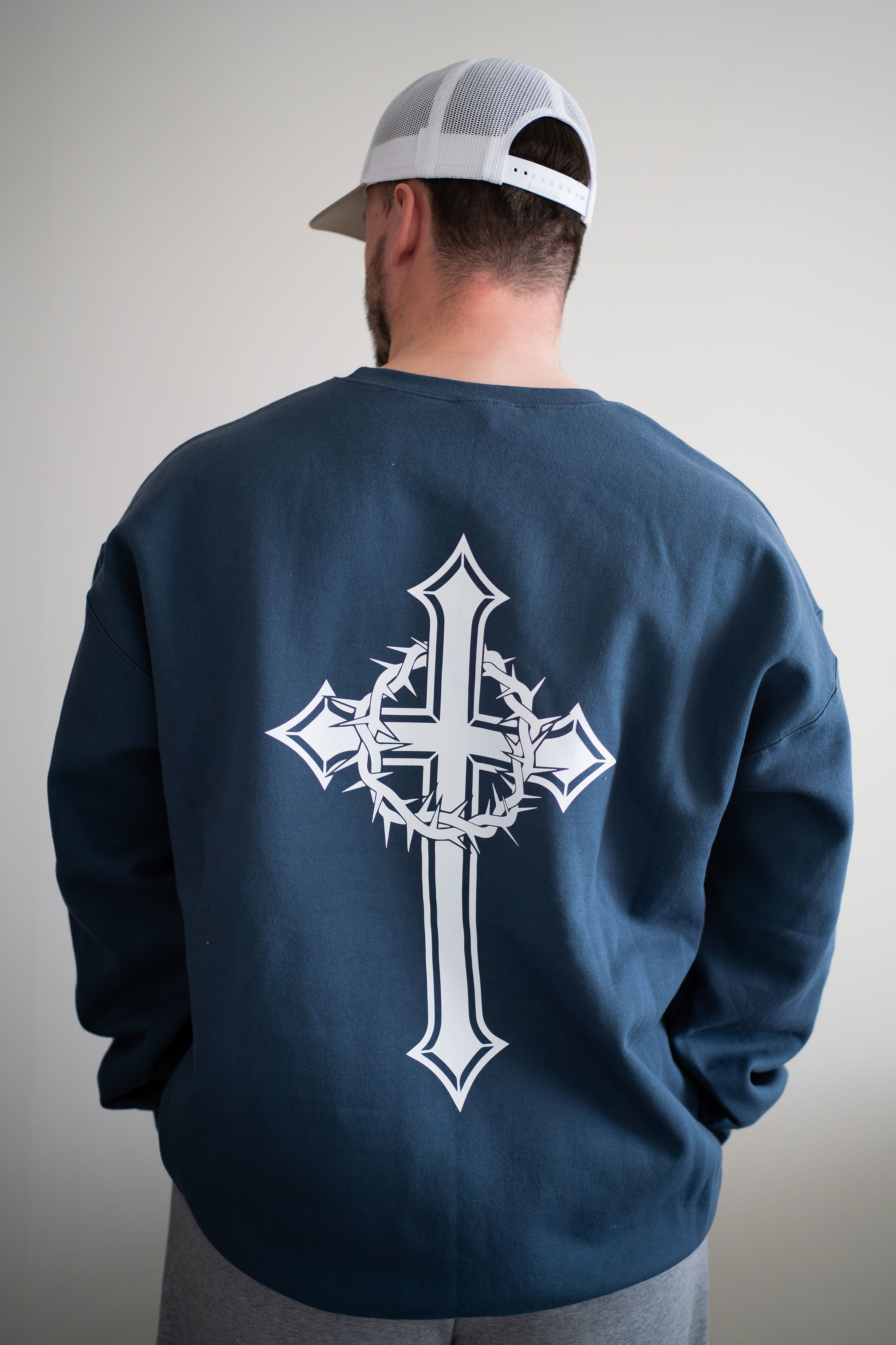 Unisex Blue Dusk Crewneck Sweater