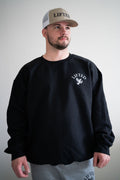 Unisex Black Crewneck Sweater