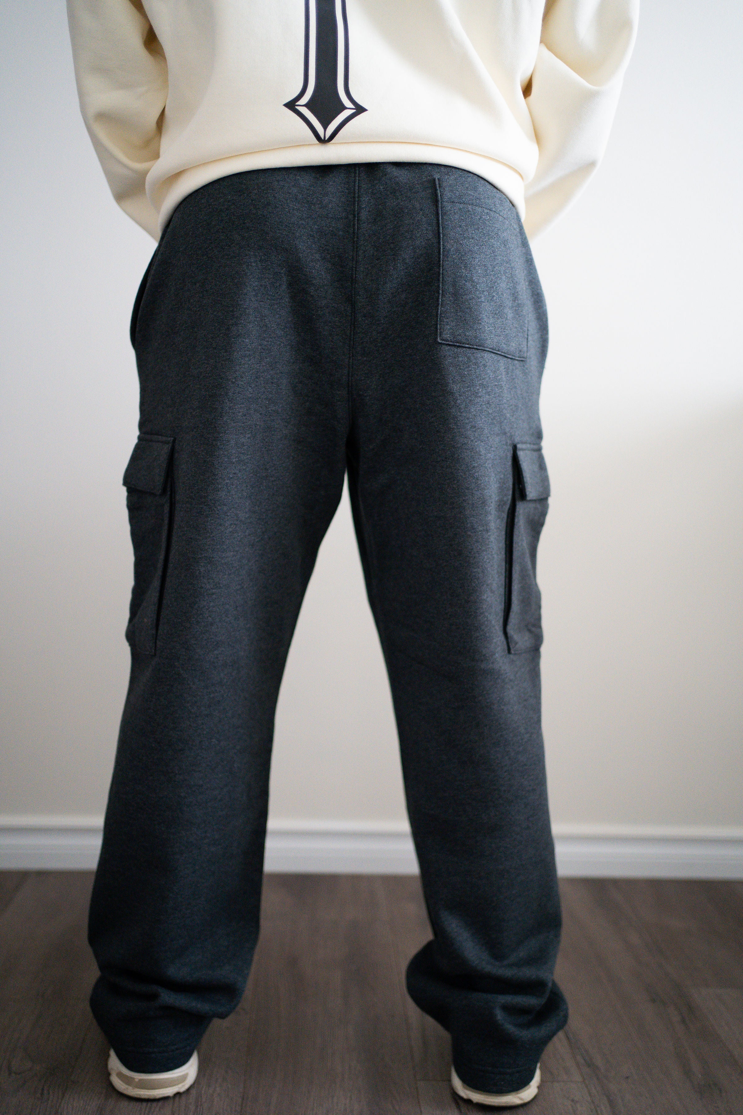 Unisex Dark Grey Cargo Sweatpants