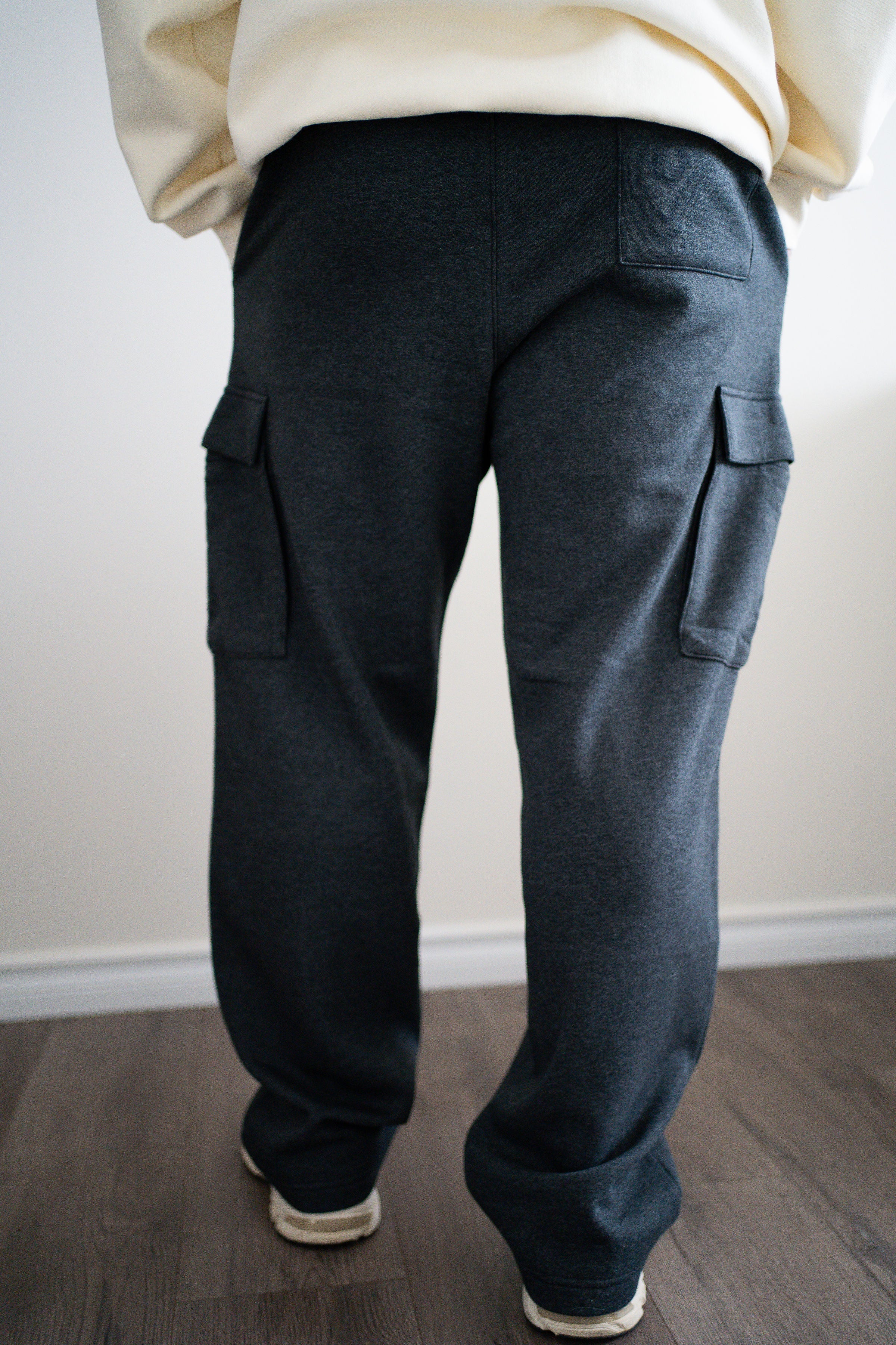 Unisex Dark Grey Cargo Sweatpants